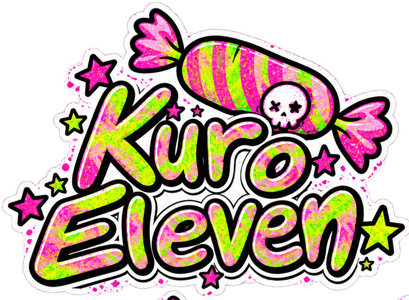 KURO ELEVEN candy skull logo